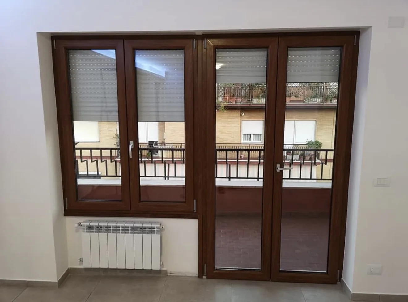 Infissi in PVC finto legno a Roma Corso Trieste