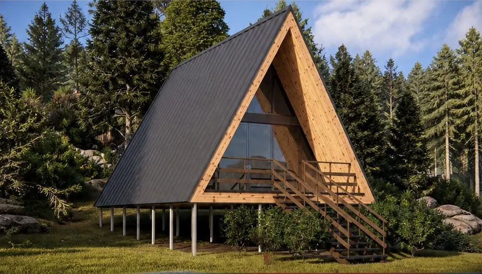 Render del modello A-frame